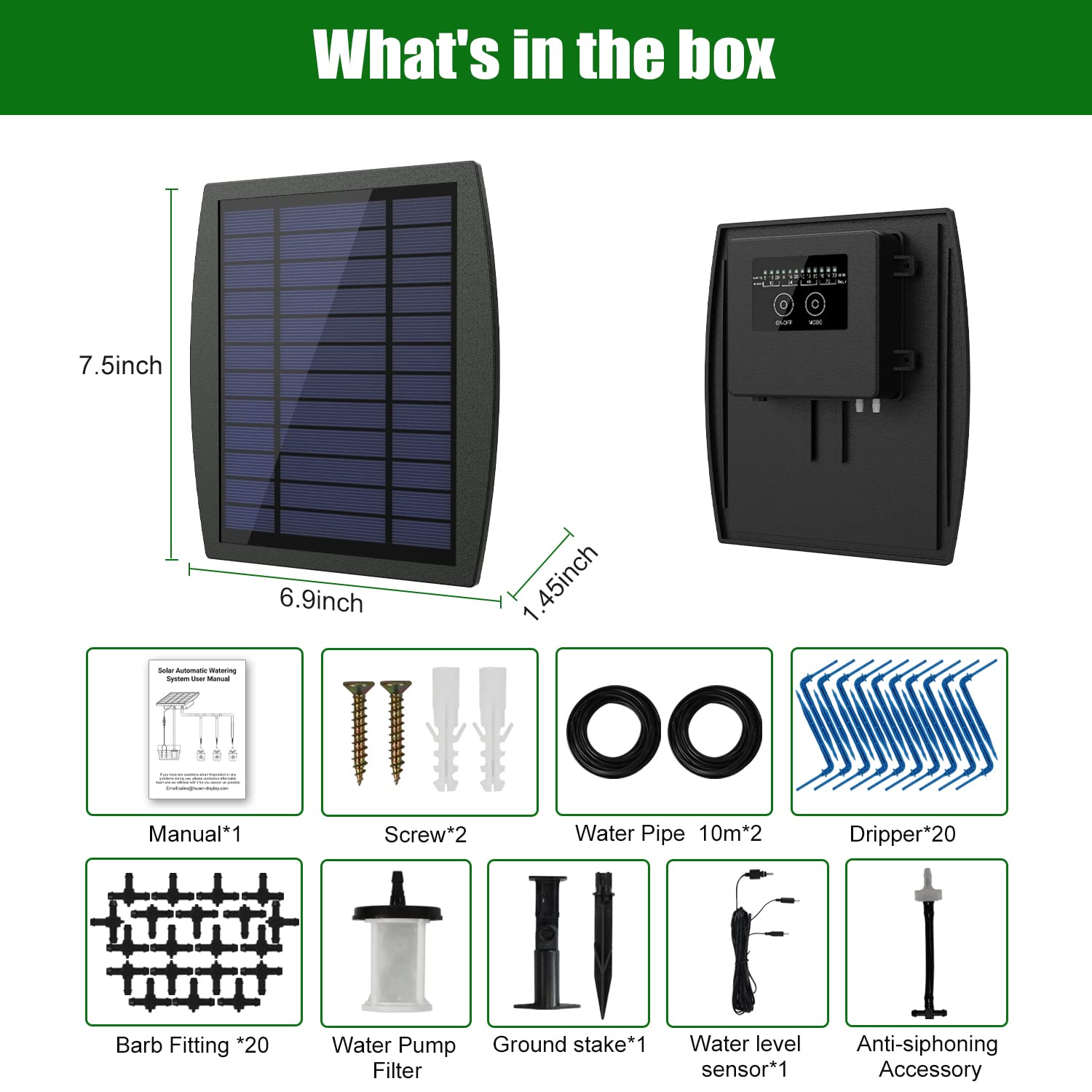 JIYANG Solar Drip Irrigation Kit for 20-30 Pots - Image 6