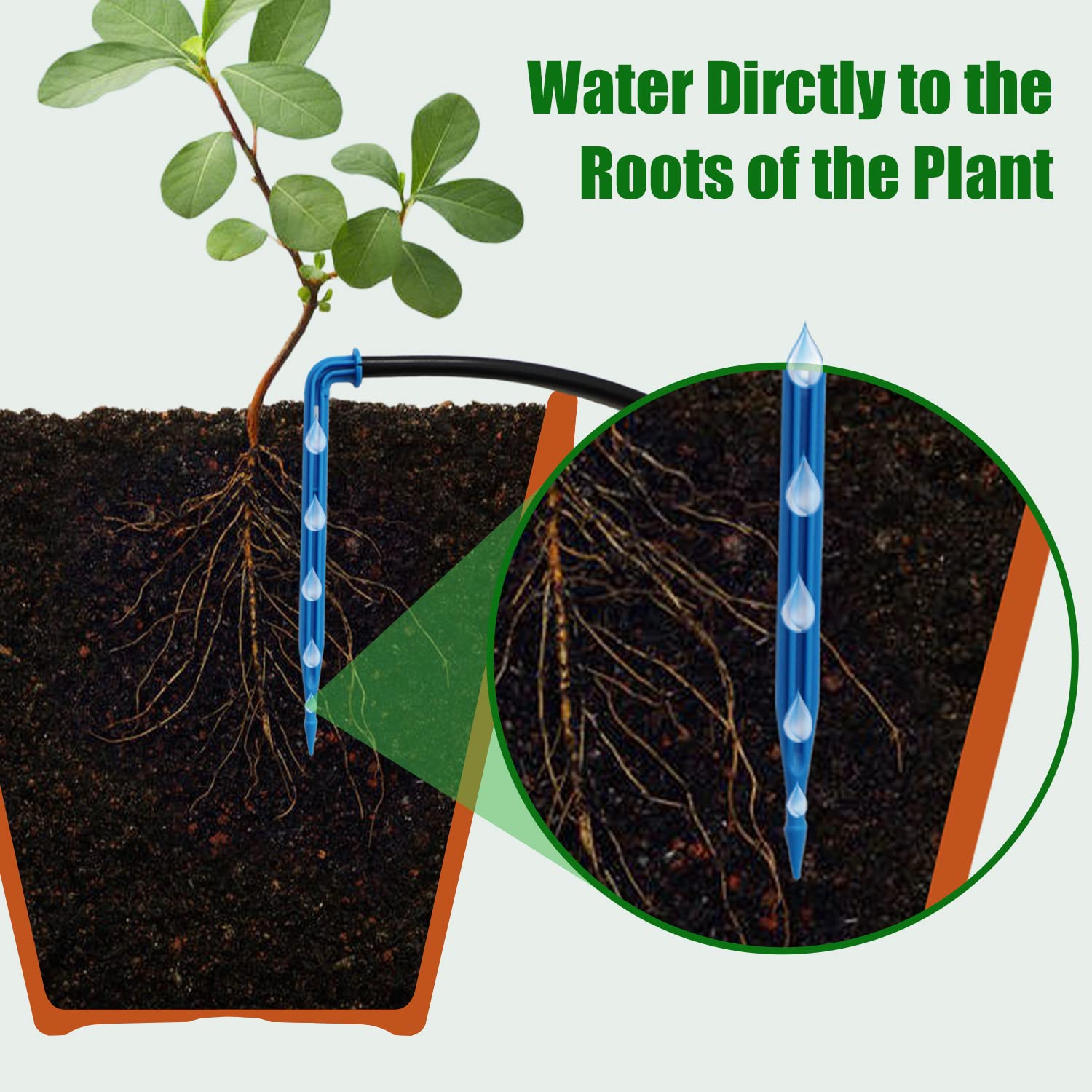 JIYANG Solar Drip Irrigation Kit for 20-30 Pots - Image 4