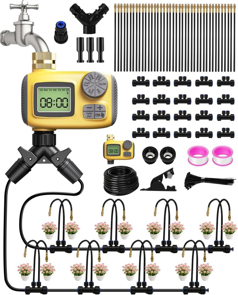 MQJIAZHI Automatic Plant Watering Kit, 66FT