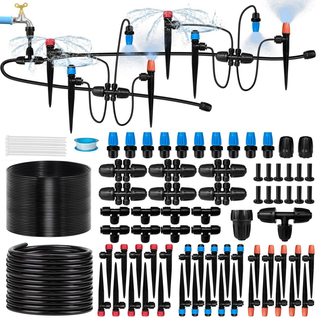 TJJFMM Drip Irrigation Kit, 230FT