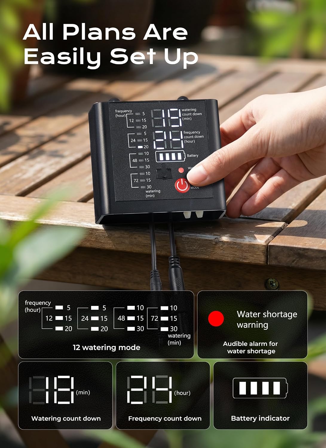Brightown Solar Drip Irrigation Kit for 15 Pots - Image 4