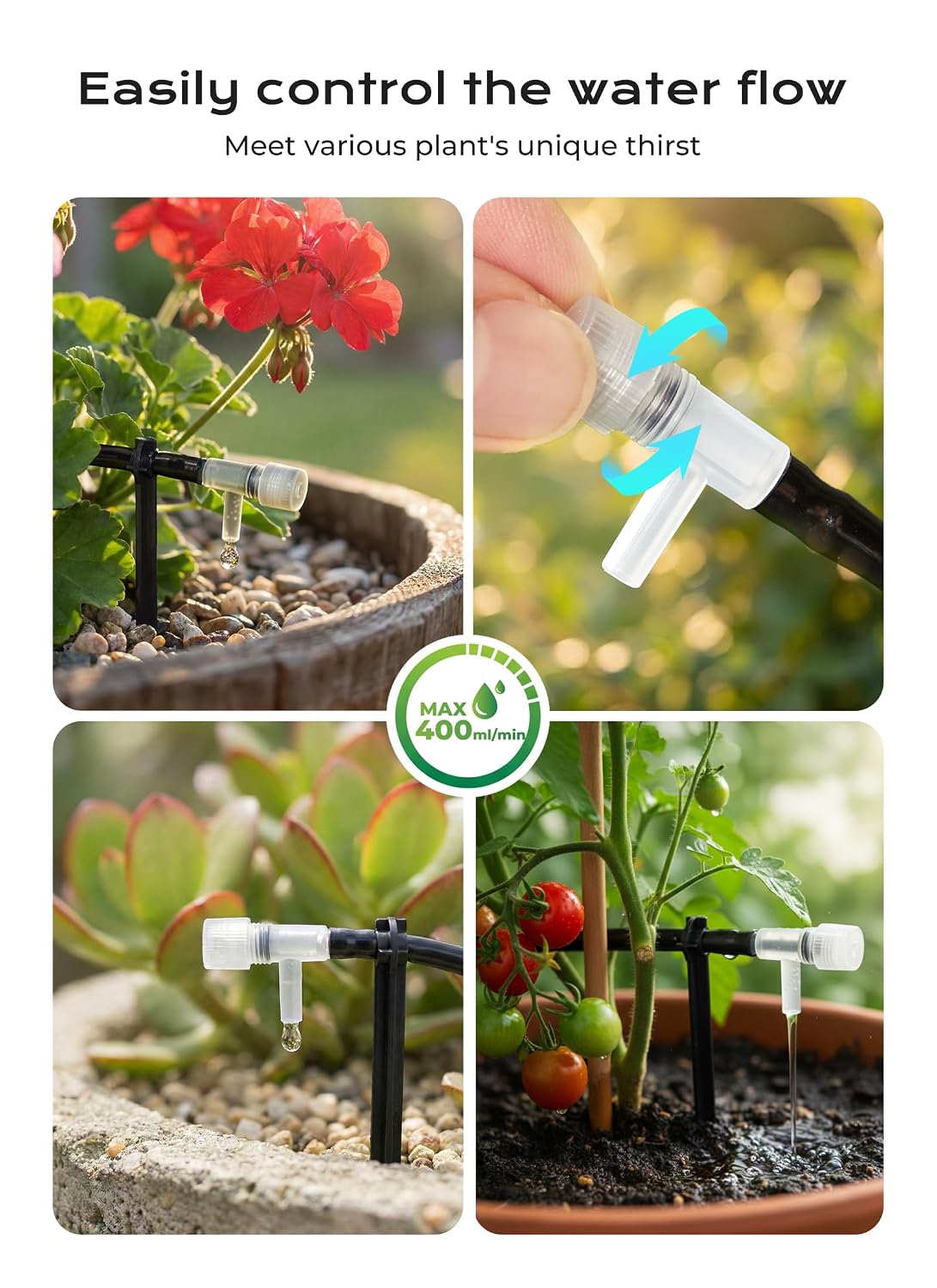 Brightown Solar Drip Irrigation Kit for 15 Pots - Image 6