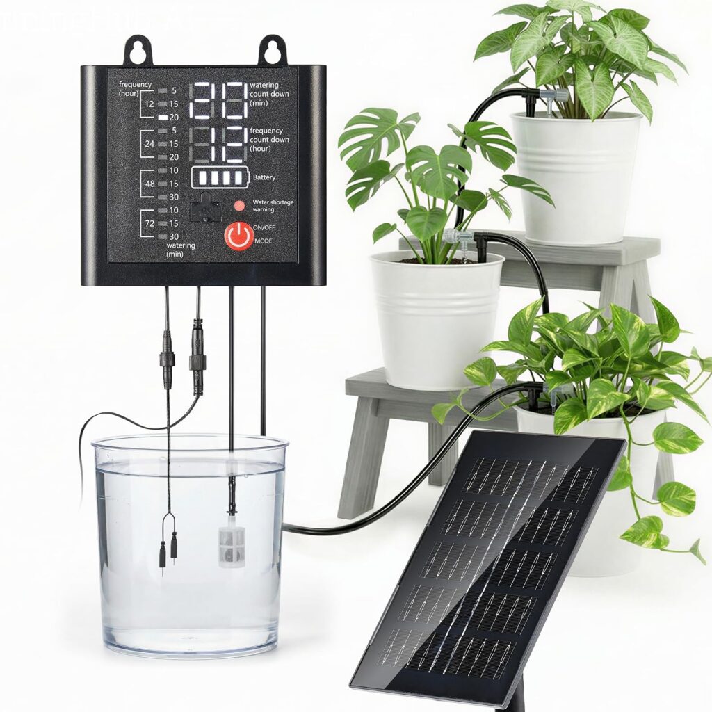 Brightown Solar Drip Irrigation Kit for 15 Pots