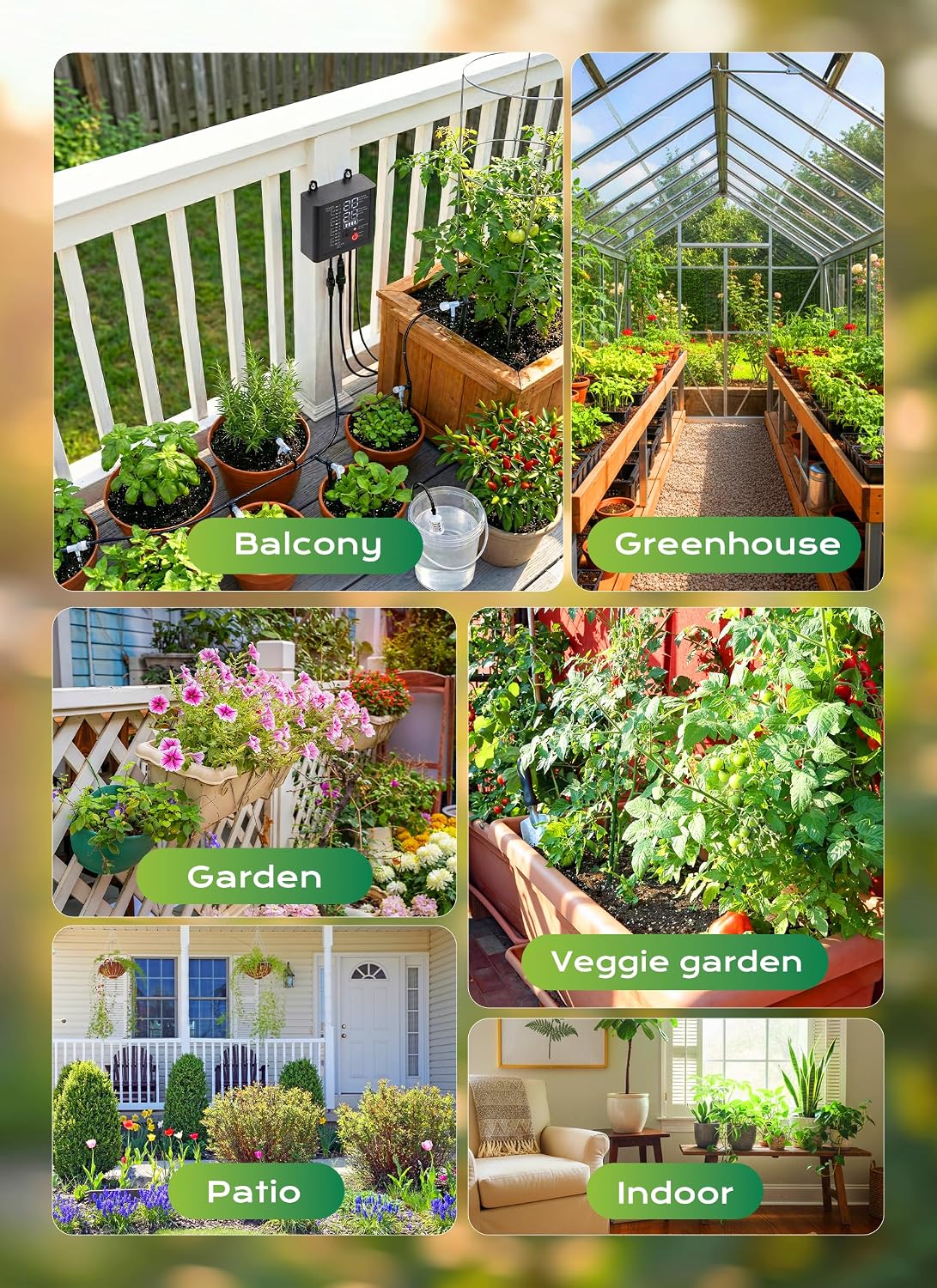 Brightown Solar Drip Irrigation Kit for 15 Pots - Image 8
